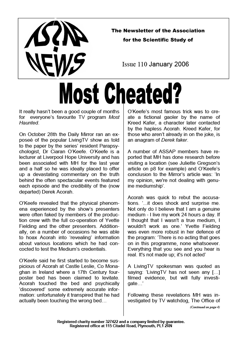 ASSAP News - Issue 110