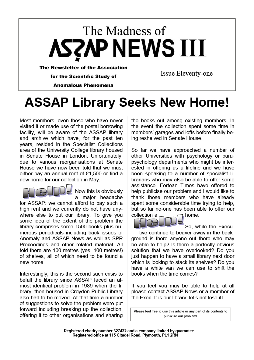 ASSAP News - Issue 111