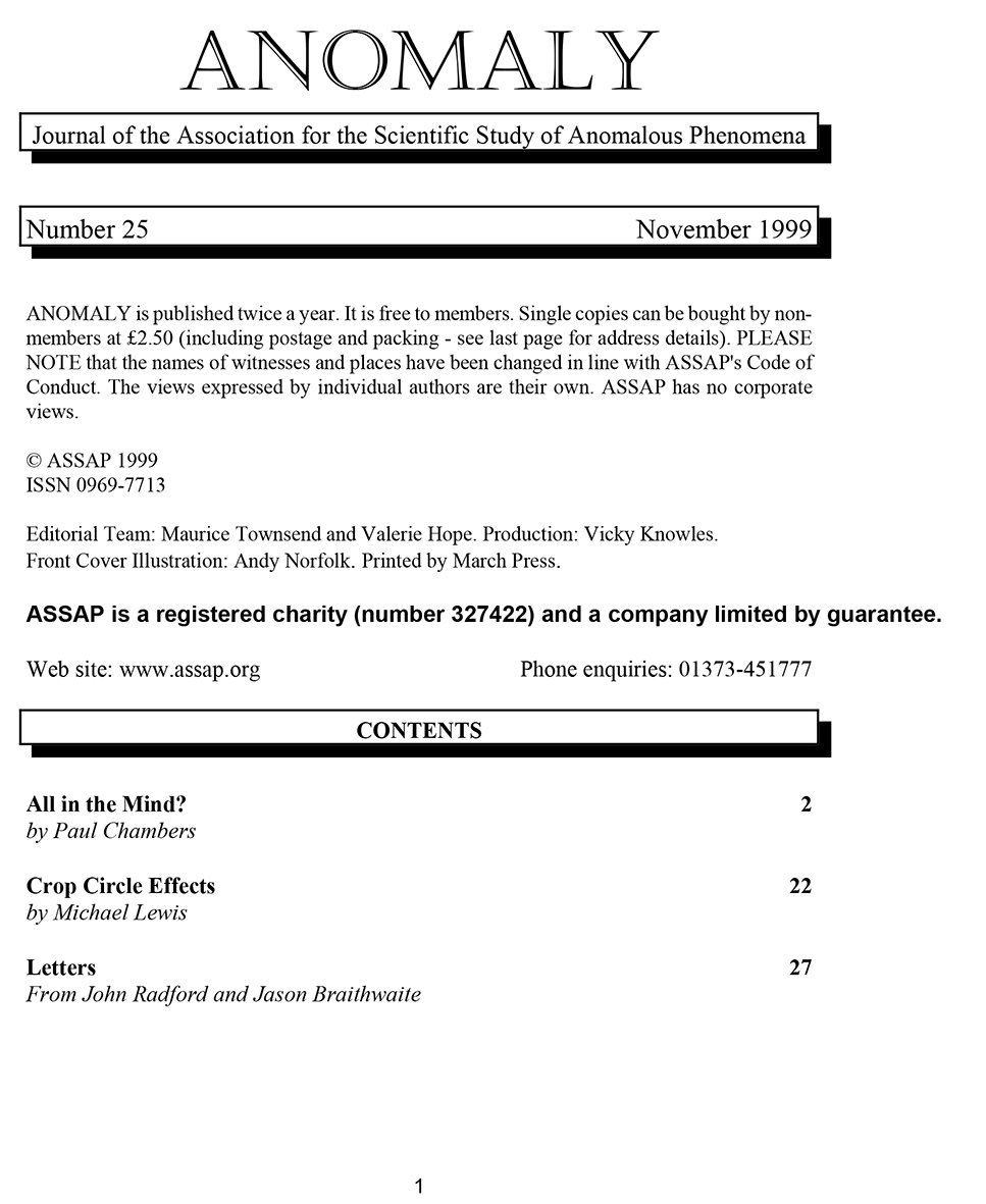 Anomaly issue no. 25