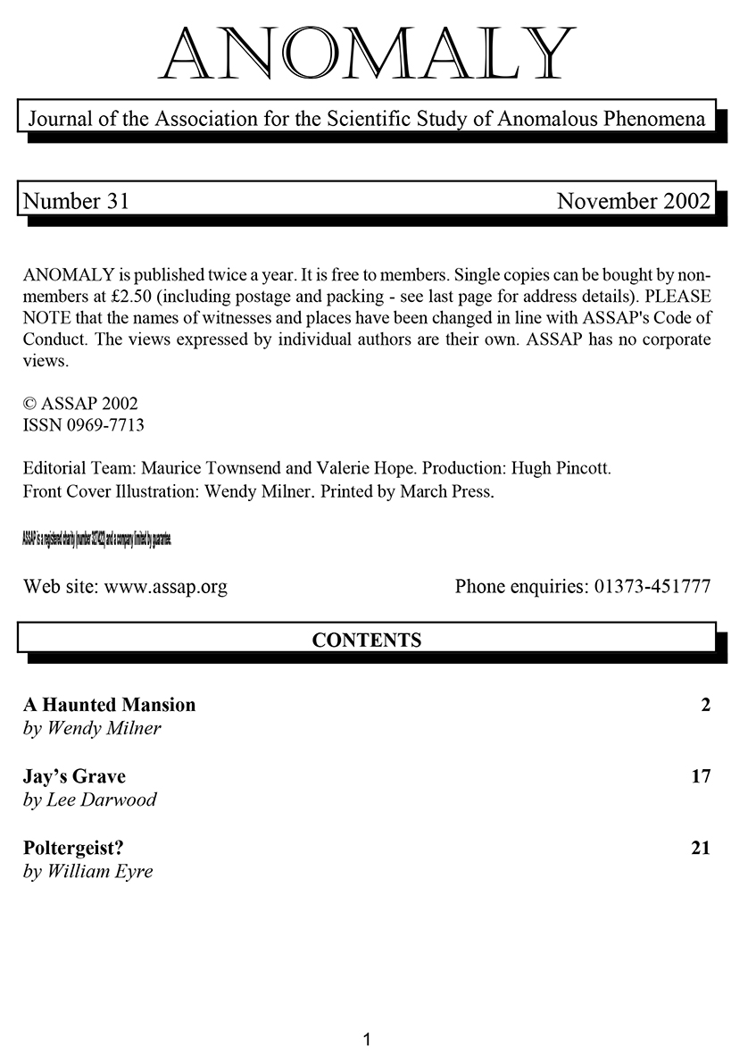 Anomaly issue no. 31