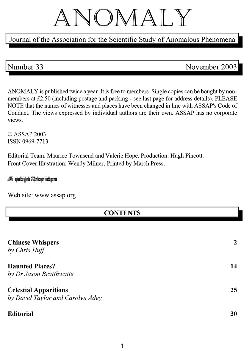 Anomaly issue no. 33