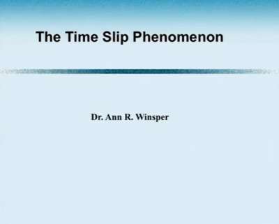 ASSAP Webinar 8: Timeslips. Dr Ann Winsper, 