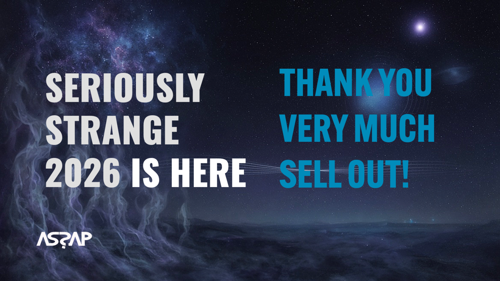 TWO DAYS CONFERENCE… AND SOLD OUT! 